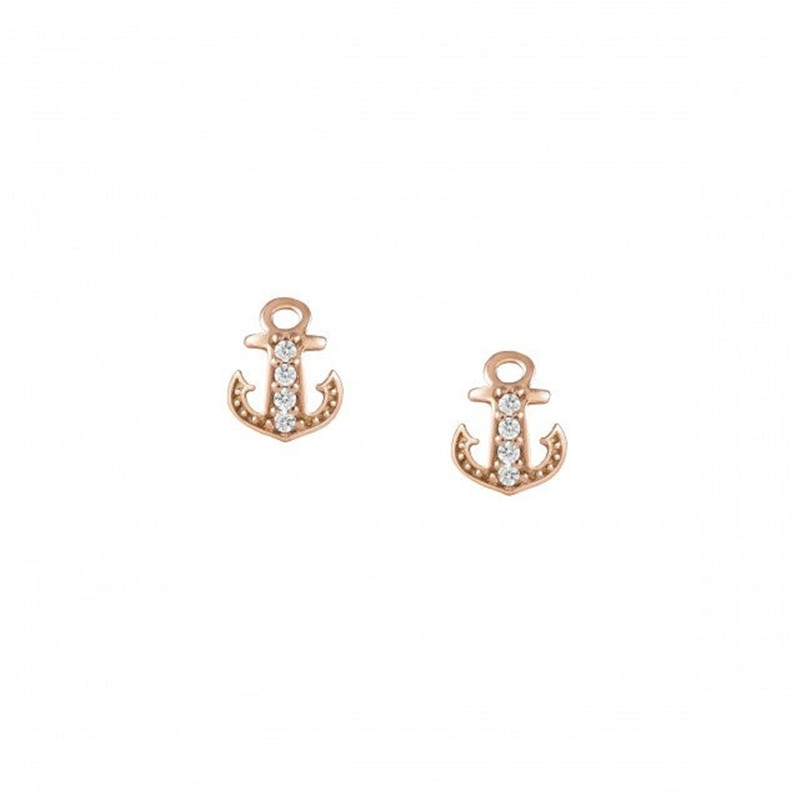 grosir pemasok perhiasan fashion perak sterling anting-anting khusus dengan simbol bahari dalam perak sterling
