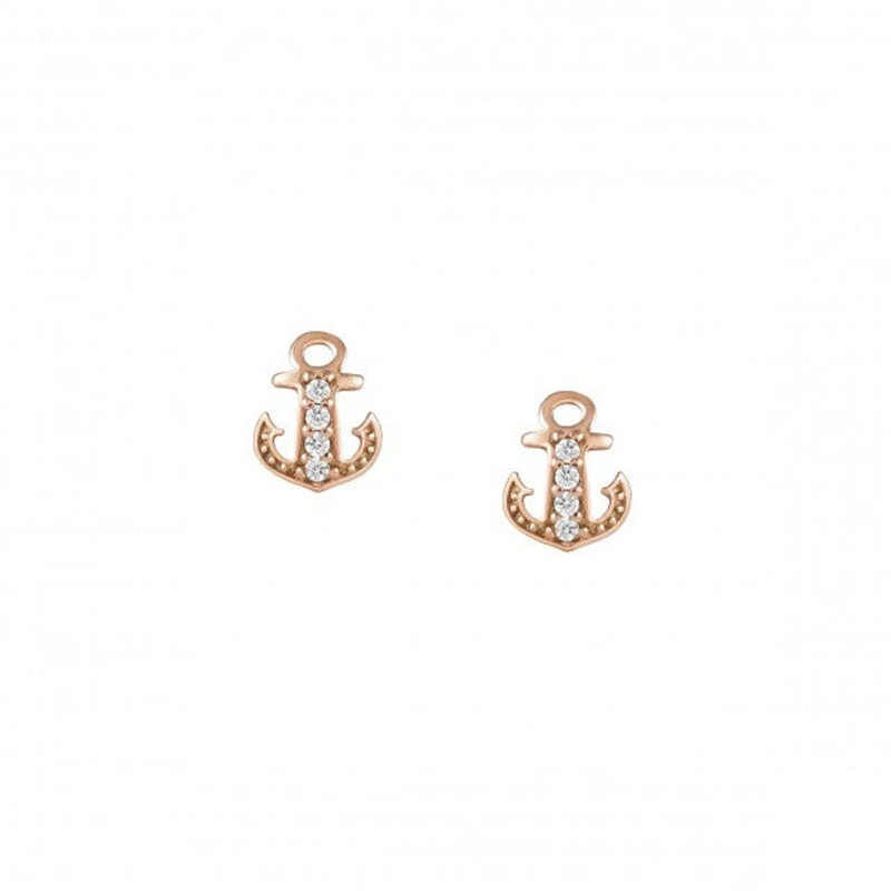 wholesale sterling silver fashion jewelry supplier custom earrings with nautical symbol in sterling silver