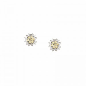 wholesale supplier and OEM for our client design in earrings with Sun in sterling silver