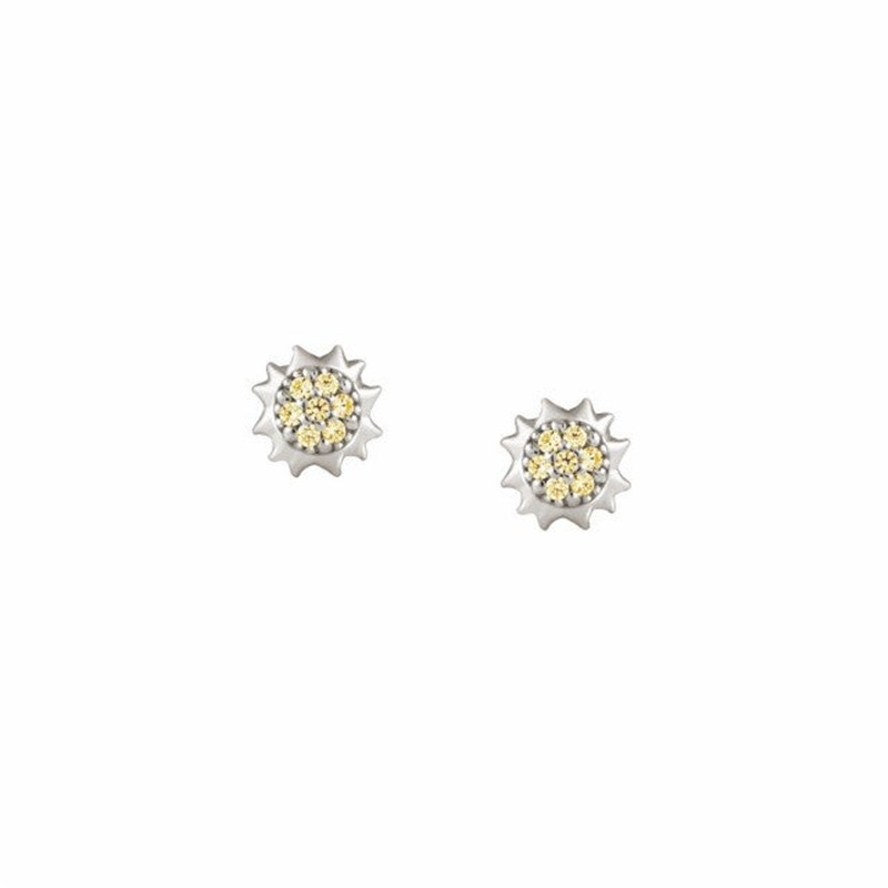wholesale supplier and OEM for our client design in earrings with Sun in sterling silver