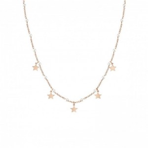 wholesale vermeil jewelry custom made necklace with rose gold plated finish