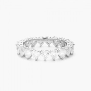 women’s custom heart eternity ring jewelry