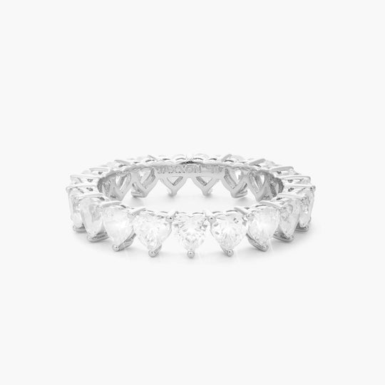 Individueller Herz-Eternity-Ringschmuck für Damen