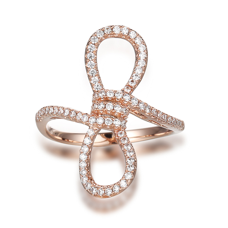 Wholesale Womens Fashion Jewelry Rose Gold Ring