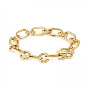 women’s fine 18k gold plated bracelet chain jewelry designer