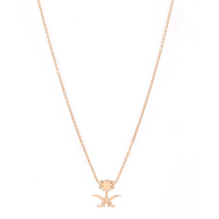 women’s fine jewelry designer custom wholesale rose gold plated necklace