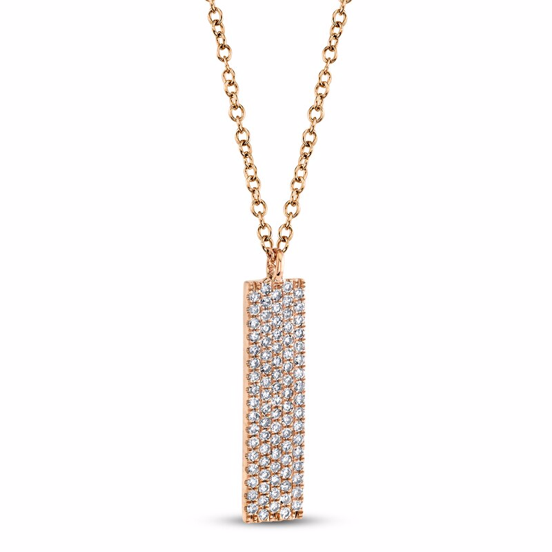 Grossist Zircon Halsband OEM ODM Factory 14K Rose Gold Leverantör