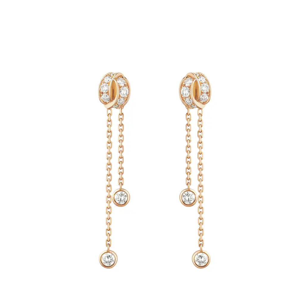 wholesale zirconia OEM/ODM Jewelry earrings in 18K rose gold Wholesale Silver Jewelry factory