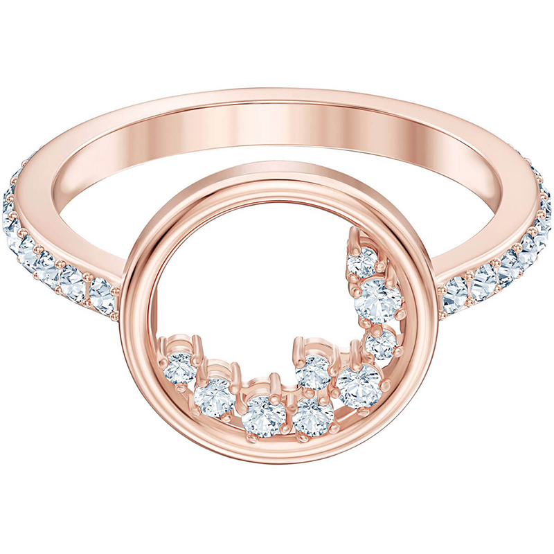 mórdhíola OEM Diamond Ring 18K Rose Gold Monaróir Jewelry tSín