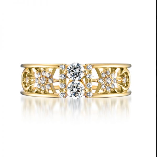 Vente en gros Bracelet Diamant Or Jaune Argent Sterling 925