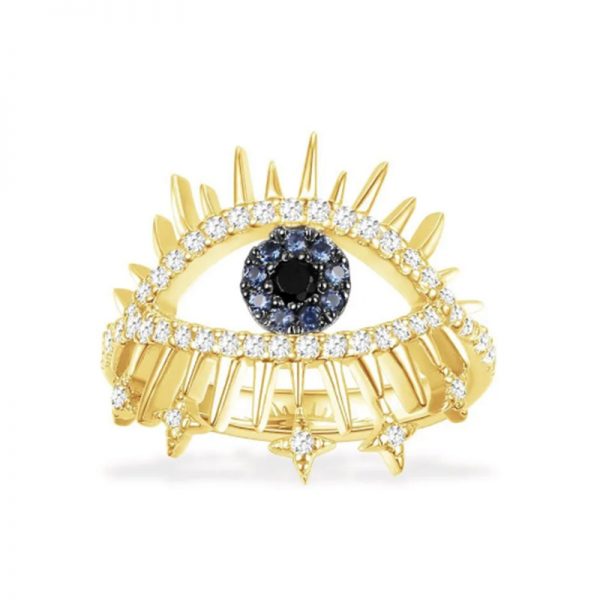 ODM OEM dei gioielli della fabbrica dei gioielli di Zircon 14K dell'anello di oro giallo all'ingrosso
