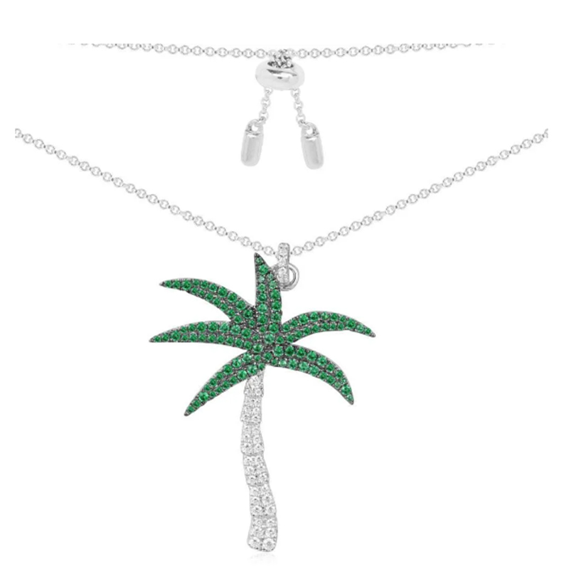 Collier Diopside chromé personnalisé en or 18 carats, bijoux en argent 925, usine de bijoux OEM, vente en gros