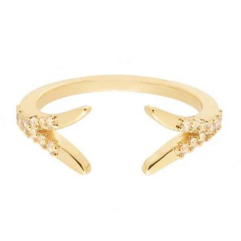 Wholesale 18K Gold Custom Silver Jewelry OEM Swarovski Zircon Yellow Gold Plated Ring Manufacturers